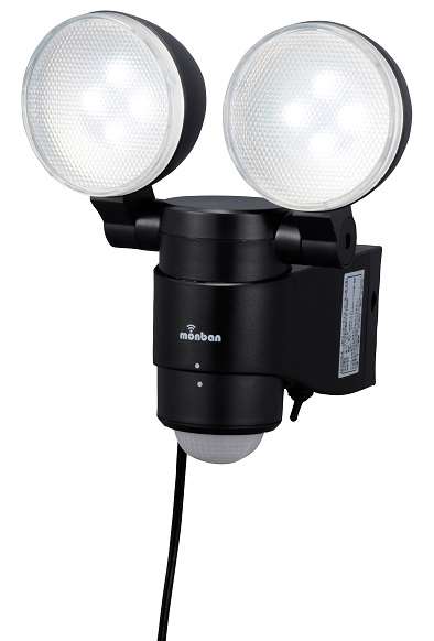 LED ソーラー発電式 センサーライト 2灯