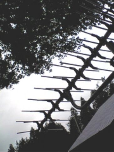 キャンプ場付近(調査) 静岡日本平局 1000W受信 - テストアンテナ