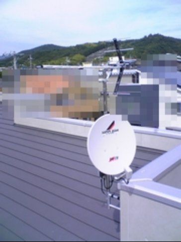 新築　伊豆長岡中継局 - アンテナ