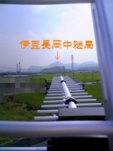 新築　伊豆長岡中継局 - 伊豆長岡局 (建築足場あり)