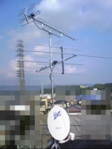 （新築） 三島玄岳中継局 - 建築足場あり