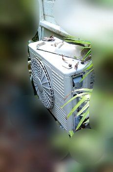 10畳まで用　入替え - 旧　室外機