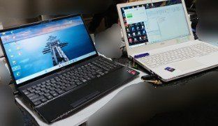 パソコン販売 - 新（左）。旧（右）